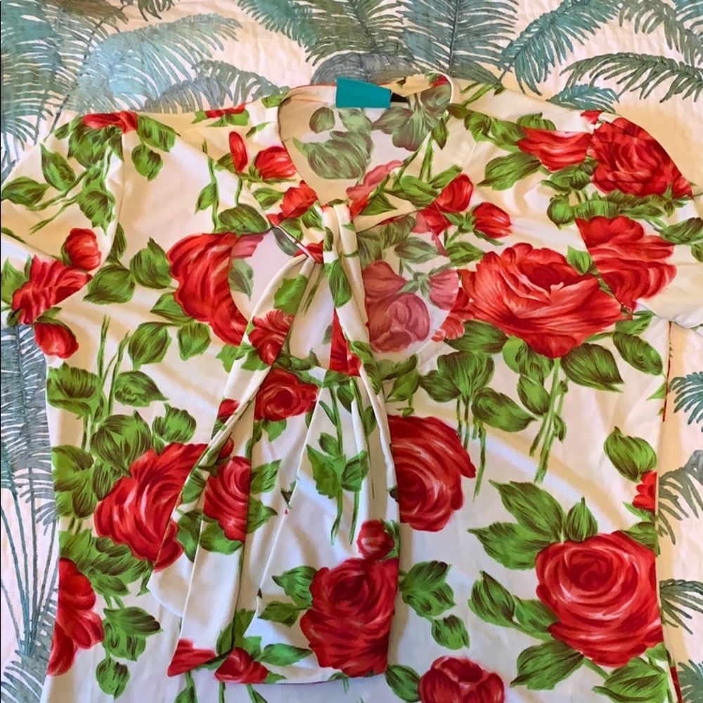 Powderpuff Pinup Retro Rockabilly Top Plus-size 16